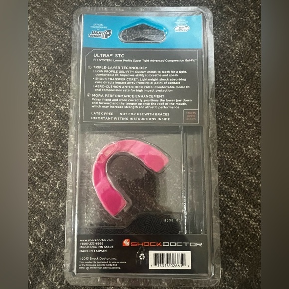 NWT Shock Doctor Ultra 2 STC Mouth Adult Pink - Picture 2 of 4